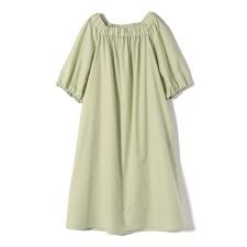 SHIPS Primary Navy Label:へム ステッチ オフショル ワンピース
