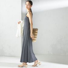 【SHIPS別注】miller:〈洗濯機可能〉ボーダー タンクトップ ワンピース
