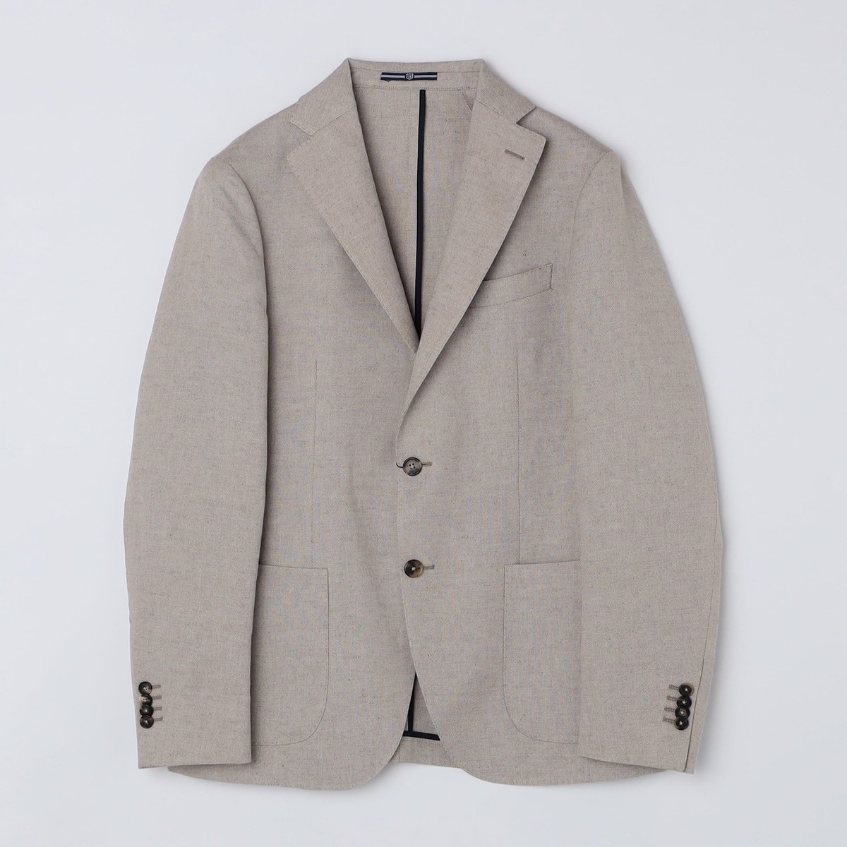BREUER: リネン コットン オックスフォード ジャケット