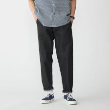 【WEB限定】SHIPS: ライト セルビッチ デニム イージー スラックス