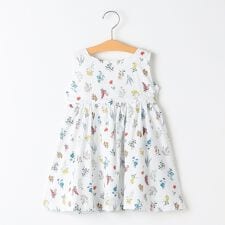 SHIPS KIDS:80～90cm / フラワー ノースリーブ ワンピース