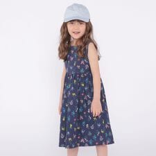 SHIPS KIDS:100～130cm / フラワー ノースリーブ ワンピース