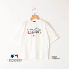 SHIPS KIDS:85～95cm / PEANUTS×MLB プリント Tシャツ