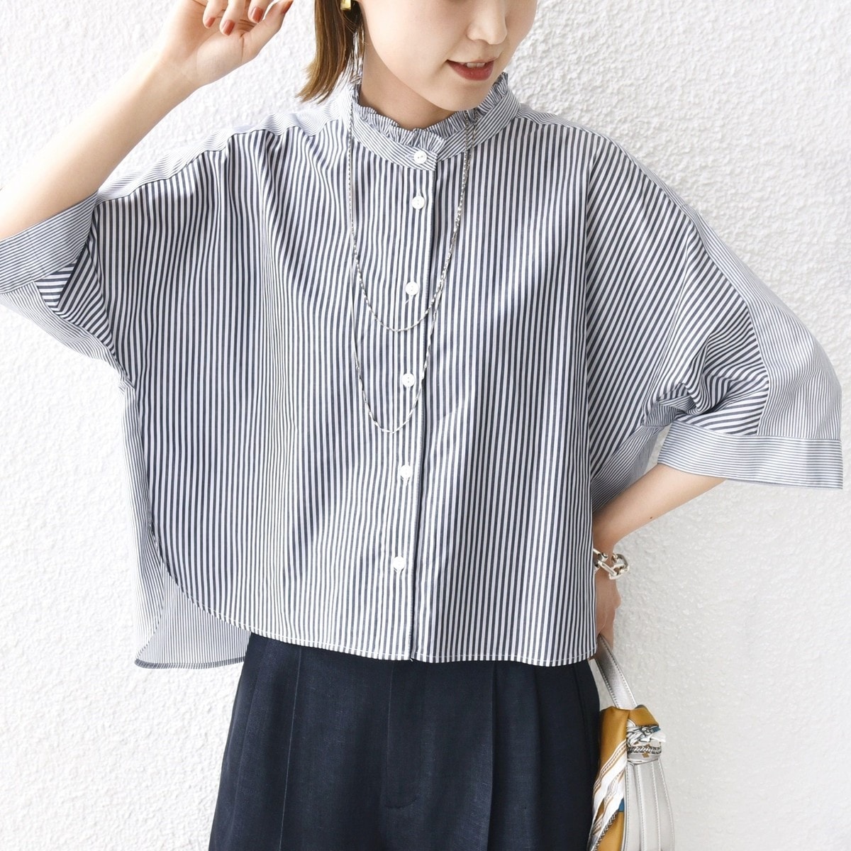 SHIPS美品別注Wrangler手洗い可ウエスタンビッグシャツグレー Wrangler（ラングラー）の「【SHIPS別注】Wrangler:〈手洗い可能