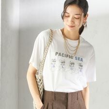 【SHIPS別注】Odub:〈手洗い可能〉プリント TEE