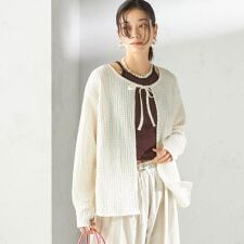 シップス(SHIPS)のmaroba:〈手洗い可能〉2WAY ラッシュ カーディガン