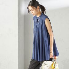 〈手洗い可能〉ボリューム フレア フレンチスリーブ ブラウス