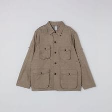benine9: VINTAGEFINISHED COTTON CUPRA SAFARI JACKE