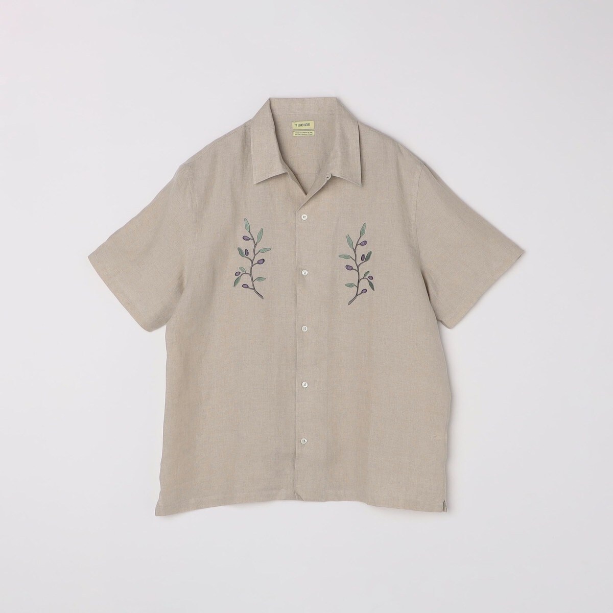 DE BONNE FACTURE: EMBROIDERED CAMP COLLAR SHORT SL | シップス