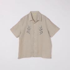 DE BONNE FACTURE: EMBROIDERED CAMP COLLAR SHORT SL