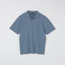 SHIPS:〈遮熱/接触冷感/吸水速乾/紫外線カット〉カノコ スキッパー ポロシャツ