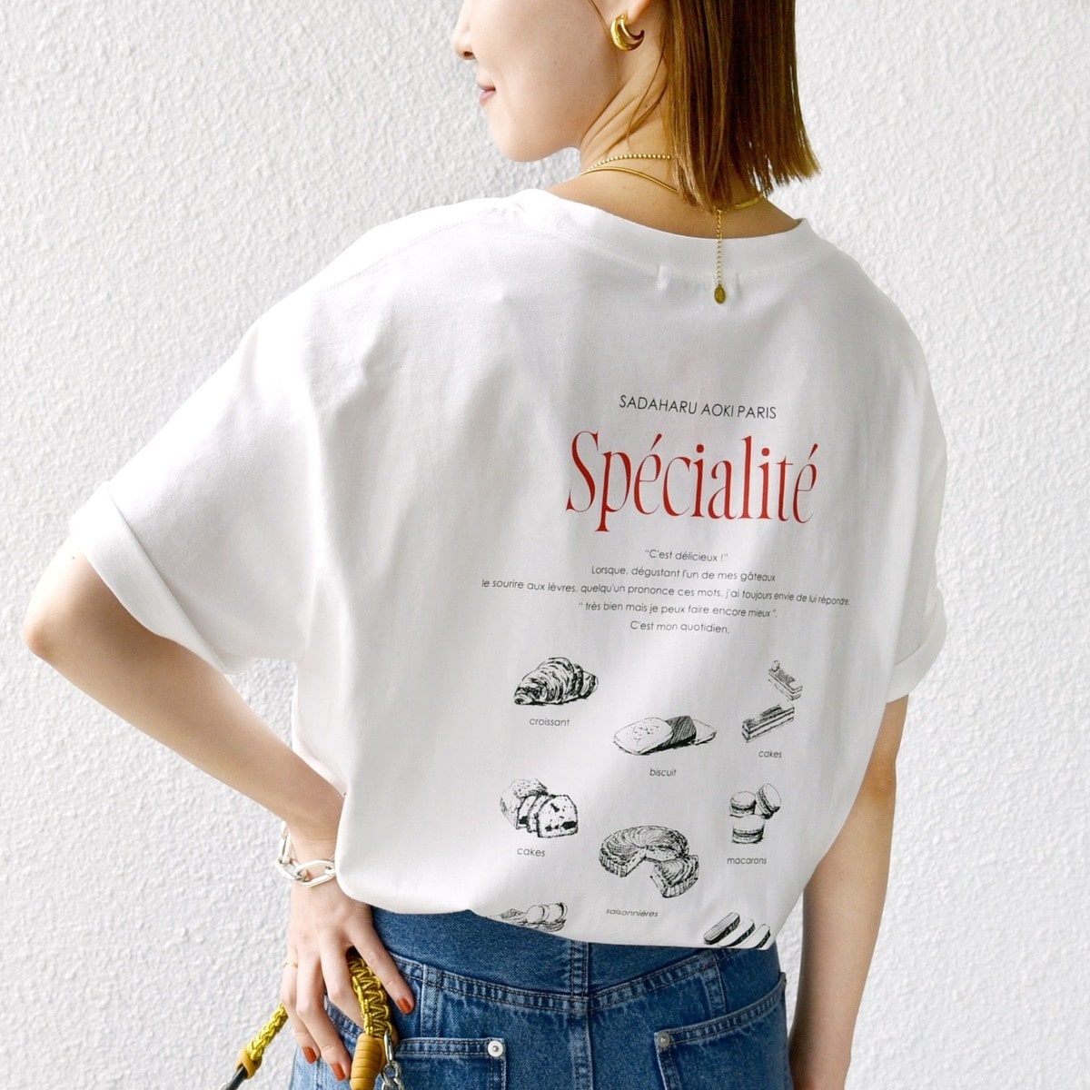 【シップス　ウィメン】ローズ ペトール ロング スリーブ プリント TEE セール】ローズ ペトール ロング スリーブ プリント TEE（T