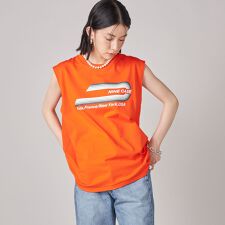 SHIPS NINE CASE:ロゴ ノースリーブ TEE