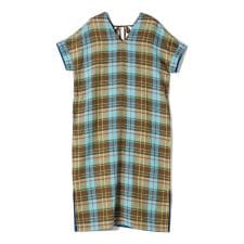 SHIPS Primary Navy Label:〈手洗い可能〉カラー マドラス サック ワンピース