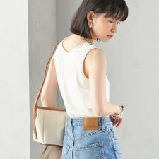 シップス(SHIPS)の〈手洗い可能〉ポリエステル スノー ベロア 前後 2WAY タンクトップ