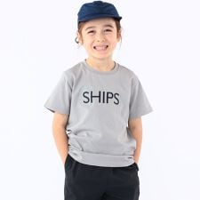 SHIPS KIDS:100～130cm / SHIPS ロゴ TEE