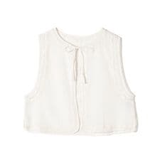 【SHIPS別注】Fanaka:〈手洗い可能〉メッシュ 刺繍 ジレ