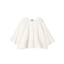 Fanaka:〈手洗い可能〉ピンタック ベル スリーブ ブラウス