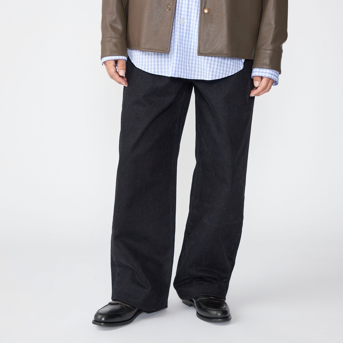 DENIMスラックスワイド #ANDREW／アーバンリサーチ URBAN RESEARCH（アーバンリサーチ）の「DENIMスラックスワイド