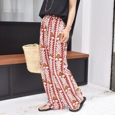 CIENNA:〈手洗い可能〉プリント イージー パンツ