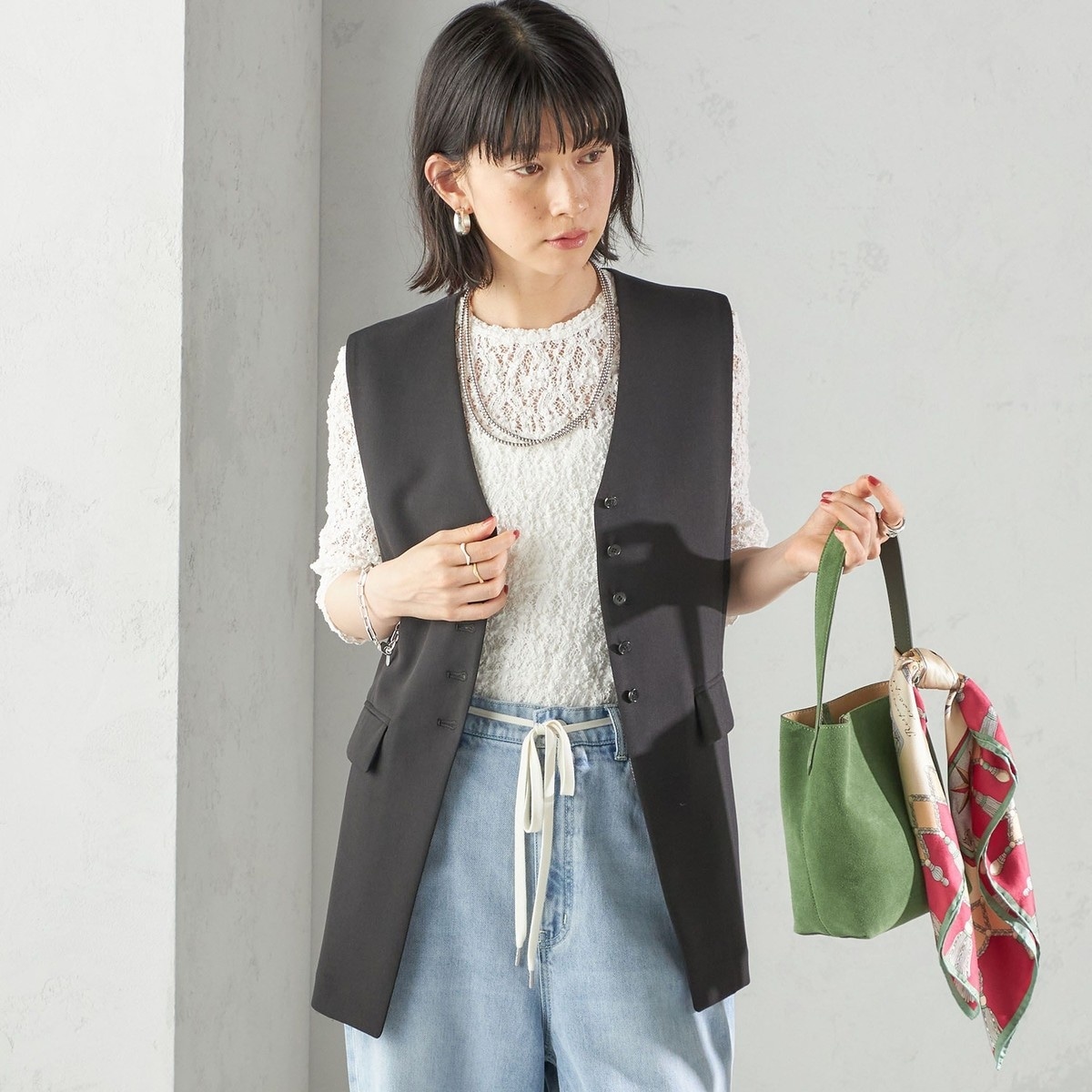 【激安通販オンラインショップ】 ライトロングジレ マルイウェブ | ドレステリア(DRESSTERIOR) | ジャケット・アウター