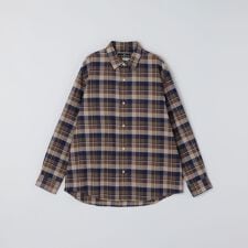 SHIPS: BEZ レギュラーカラー ネル チェック シャツ