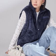 《予約》【一部WEB限定 / SHIPS別注】Champion:〈洗濯機可能〉フリース ベスト
