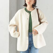 シップス(SHIPS)の《一部追加予約》【一部WEB限定】〈手洗い可能〉NEW リバーシブル ボア ブルゾン