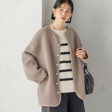 シップス(SHIPS)の《一部追加予約》【一部WEB限定】〈手洗い可能〉NEW リバーシブル ボア ブルゾン