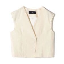 SHIPS Primary Navy Label:〈手洗い可能〉MANTECO ジレ