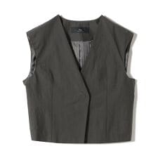 SHIPS Primary Navy Label:〈手洗い可能〉MANTECO ジレ