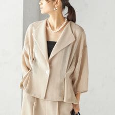 troisiemeCHACO:〈洗濯機可能〉メッシュ 半袖 ジャケット