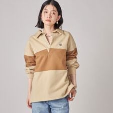 SHIPS NINE CASE:配色 スキッパー プルオーバー