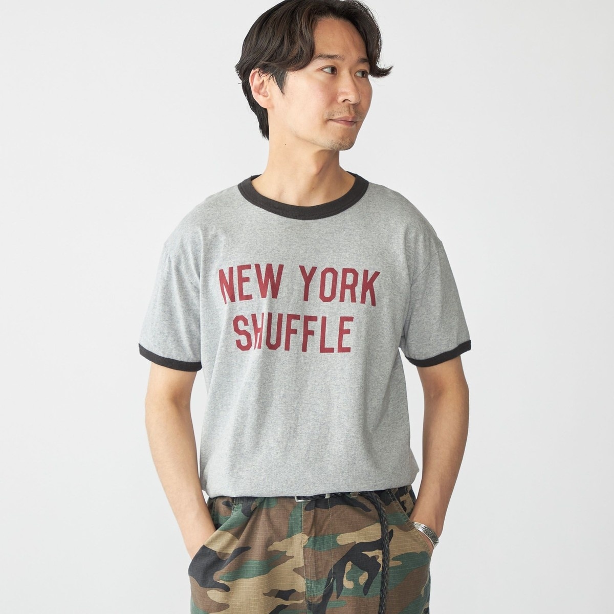 stanley blacker】スキッパーニットポロシャツ ベージュ