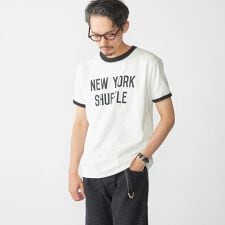 シップス(SHIPS)の【SHIPS別注】THE DAY ON THE BEACH: プリント リンガー Tシャツ
