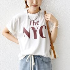 【WEB限定】コットン 天竺 ロゴ プリント TEE