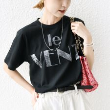 【WEB限定】コットン 天竺 ロゴ プリント TEE