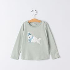 SHIPS KIDS:80～90cm / ベビー あざらし 長袖 Tシャツ