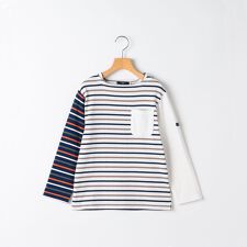 SHIPS KIDS:80～90cm/クレイジー ボーダー ロングスリーブ Tシャツ