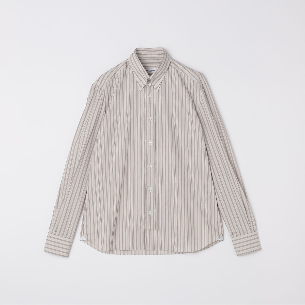 SHIPS別注】Errico Formicola: オルタネート ストライプ タブカラー