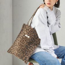 《予約》【SHIPS別注】Uhr:レオパード トート バッグ