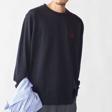 【SHIPS別注】FRED PERRY: ピケ ロングスリーブ T シャツ