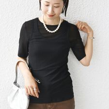 シアー フライス レイヤード TEE