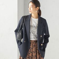 《予約》ウール ギャバジン ダブル ブレスト ジャケット