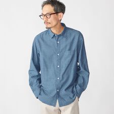 SHIPS: チェック レギュラーカラー ロングスリーブ シャツ