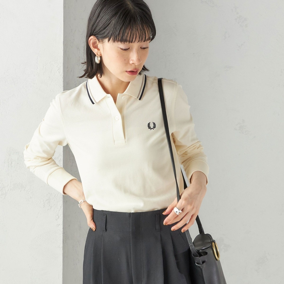 ポロシャツ ポロ INSCRIRE/アンスクリア Big Polo Shirt ポロシャツ I25SS-BC102 レディース IENA ポロシャツ ポロ INSCRIRE/アンスクリア Big Polo Shirt
