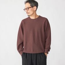 シップス(SHIPS)のSHIPS:〈手洗い可能〉TEXBRID(R) コットン ウール ピケ クルーネック ニット