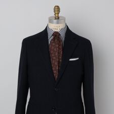 Puccini: シルク ウール メランジ ペイズリー ネクタイ