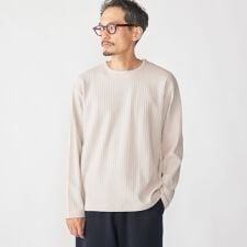 SHIPS: フェイク レイヤード クルーネック ロングスリーブ