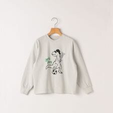 【SHIPS KIDS別注】ARCH＆LINE:80～90cm / ダイナソー ロングスリーブ Tシ